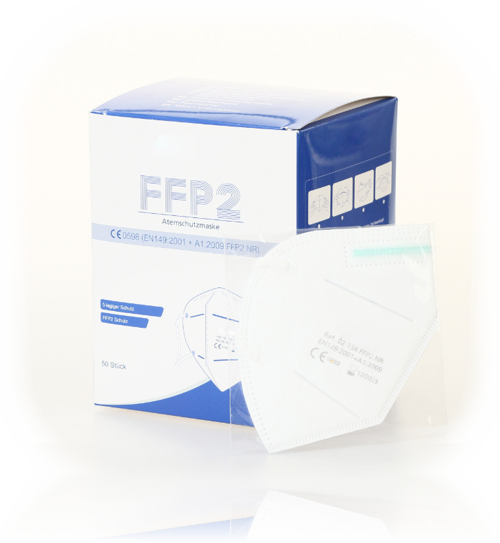 FFP2-Maske mit CE Zeichen-50er Pack